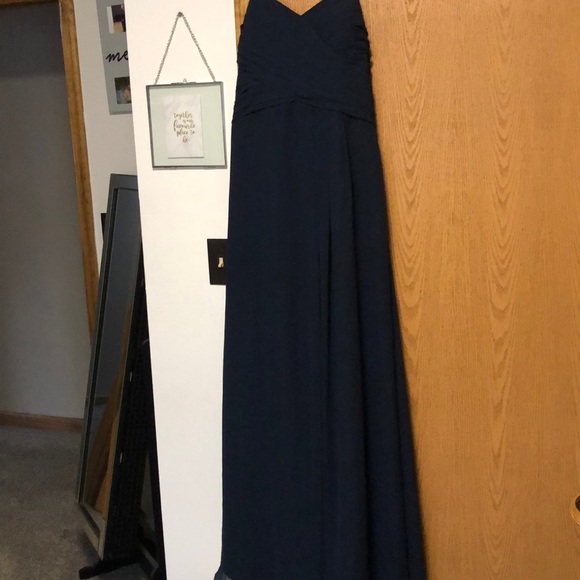 Bridesmaid Navy Blue Dress. - Picture 2 of 7